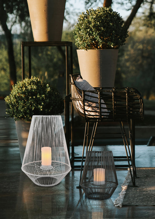 acquista Lampe de table LED d'extérieur en plastique gris