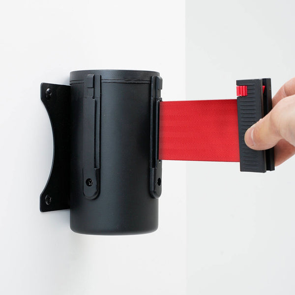 sconto Tendinastro da Parete 4 m con Clip di Chiusura Nastro Rosso