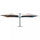 Parasol de jardin double Archimede 3x3m en aluminium anthracite avec serviette gris tourterelle