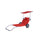 Spiaggina da spiaggia portatile con ruote 147x61x60 cm Dodi Rosso