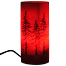 Candela di Natale LED con Proiettore 4 Effetti di Luce Rosso Ø7x15 cm 