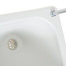 Lavabo Portatile da Campeggio 24L 83x50x103 cm con Ruote in HDPE  Grigio Chiaro