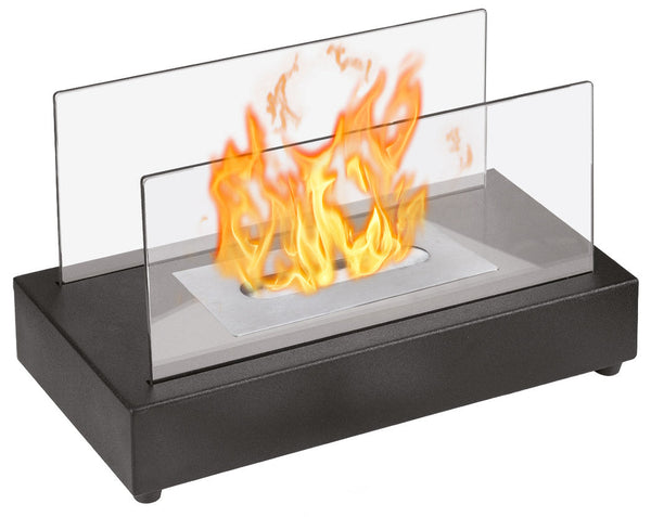 Cheminée de Table au Bioéthanol 35,5x20,5x18 cm Lavina Noir acquista