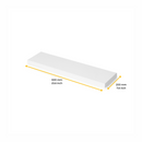 Piano D’Appoggio per Scaffali 600x200 mm in Legno Emuca Bianco