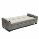 Divano Letto 205x84X89 cmin Similpelle Beige