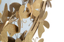 Specchio Farfalle Round 74x4x75 cm in Ferro e MDF Oro