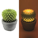 Candela led cactus con vaso fontana cm Ø23xh28