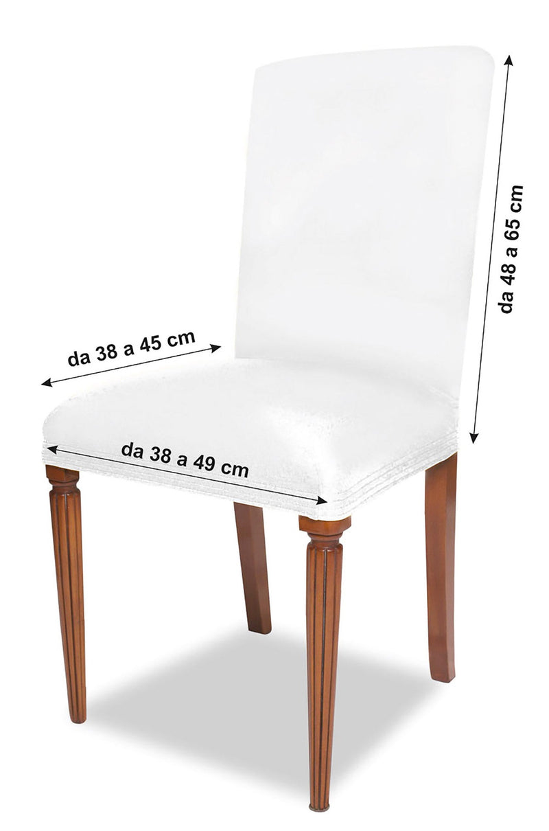 Set 2 Coprisedie con Schienale Elasticizzati in Poliestere Verde Mela 