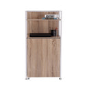 Scrivania da Ufficio Angolare per Computer Estraibile in Legno MDF 
