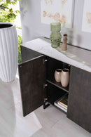 Madia 4 Ante 40x160x85 cm in Ceramica Marmo Alpha Calacatta