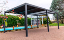 Pergola da Giardino 3,6x6 m in Alluminio Grigio Antracite 