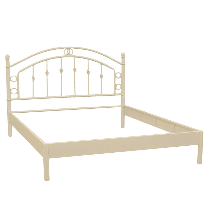 Struttura Letto Matrimoniale in Metallo 160x195cm Luxor Bianco