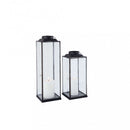 Lanterna Mollie Grande 18x18x58 h cm in Acciaio Antracite