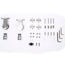 Binario per Porta Scorrevole con Kit di Accessori in Acciaio Inox 200 cm 