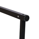 Scrivania da Ufficio 120x60 cm in Metallo  Natural Nera