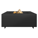 Braciere da Esterno a Legna in Acciaio 50x50x17,5 cm Flig Austin 50 Nero