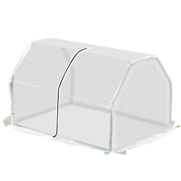 Mini Serra da Giardino e Balcone 99x71x60 cm in Plastica PE e Acciaio con Chiusura a Zip online