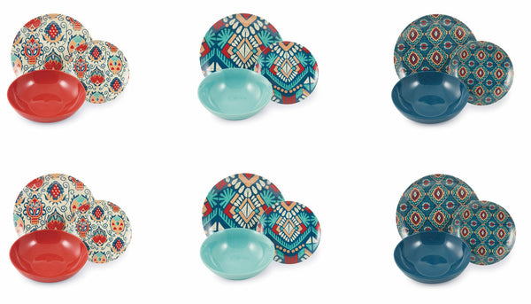 sconto Service De Table 18 Pièces en Porcelaine et Grès VdE Tivoli 1996 Mon Afrique
