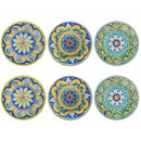 Set 6 Sottobicchieri Ø10 cm  in Ceramica VdE Tivoli 1996 Scilla