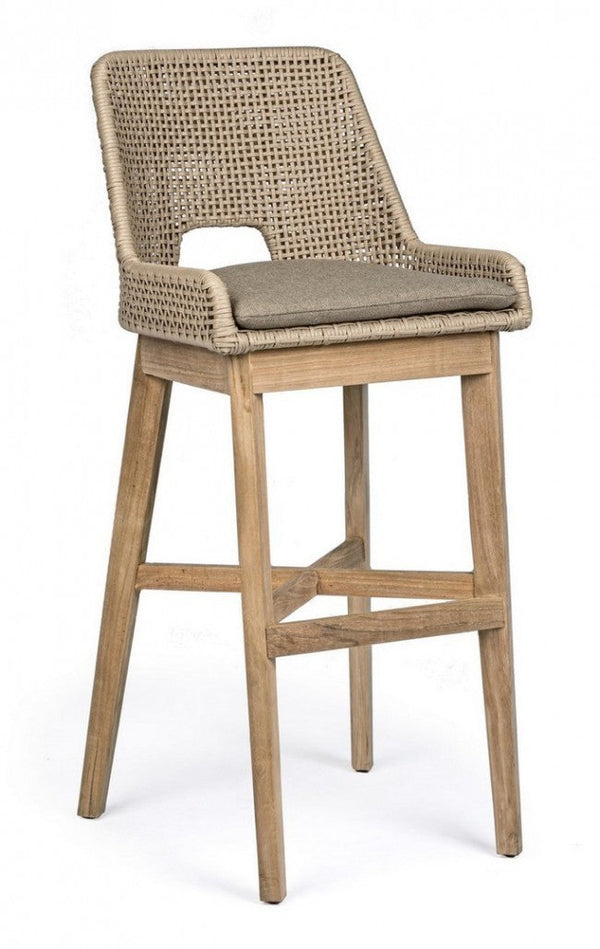 prezzo Tabouret de bar avec coussins 49x57x112h cm Hesperia Tortora