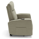 Poltrona Alzapersona Elettrica 2 motori 74x80x105 cm in Tessuto  Londra Tortora