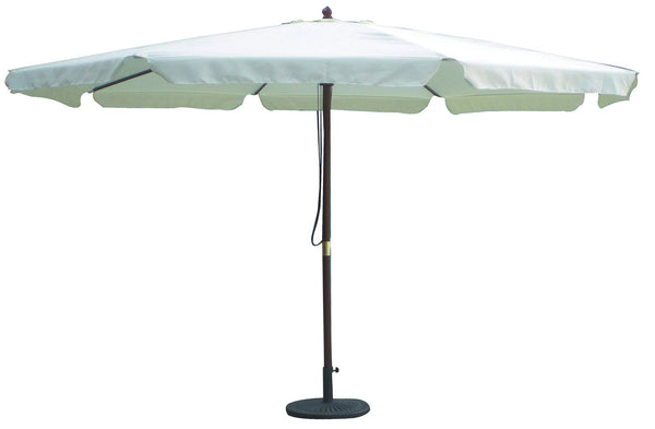 Parasol de jardin Ø3 m Mât Ø48 mm en Bois et Polyester Ecru online
