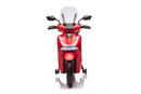Scooter Elettrico per Bambini Licenza Ufficiale Honda SH125 12V con Ruote EVA e Sedile Pelle Rosso