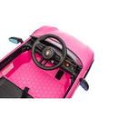 Macchina Elettrica per Bambini Porsche Taycan Turbo S 12V con Telecomando Bluetooth Luci LED e Tappetini Rosa