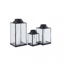 Lanterna Naomi Grande 20,5x20,5x44 h cm in Acciaio Antracite