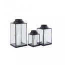 Lanterna Naomi Grande 20,5x20,5x44 h cm in Acciaio Antracite