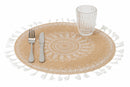 Set 6 Tovagliette Tonda in Juta Ø38 cm Villa d'Este Home Tivoli White