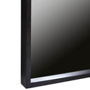 Specchio da Terra in Legno 40H170cm Marrone e Nero