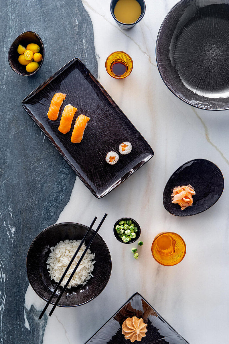 Set 3 Insalatiere Ø27,5 cm in Gres Kaleidos Sirius Nere