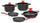 Batterie de cuisine 8 pièces en aluminium moulé antiadhésif Olympia Love
