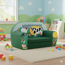Divano Sofà per Bambini 80x31x50 cm in Cotone Fattoria Verde