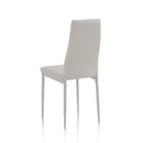 Set 4 Sedie 41x39x95 cm in Similpelle Bianco