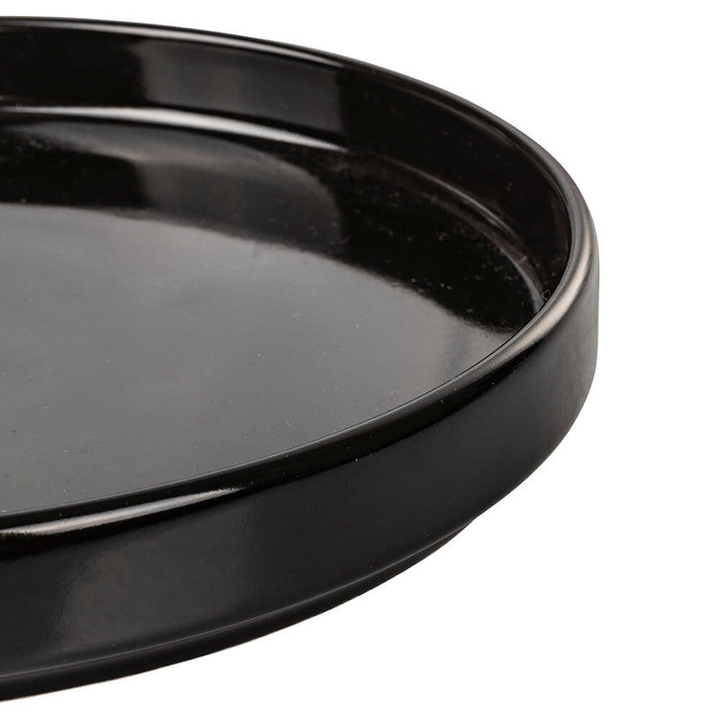 Servizio Piatti da Tavola 12 Pezzi in Gres VdE Tivoli 1996 Gourmet Neri