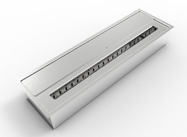 Brûleur Bioéthanol pour Cheminées 61x18,7xH9,5 cm 4,5L en Acier Inoxydable acquista