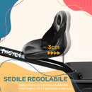 Triciclo per Bambini 2-5 Anni Bicicletta per Bambini con Seduta Regolabile Cestino e Parafango 80x48x63 cm in Acciaio e PP Nero      