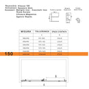 Porta Parete Doccia 1 Anta Scorrevoe in Cristallo Trasparente 6mm H195 Bonussi Eliane Varie Misure