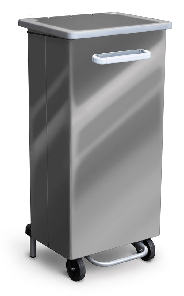 Pattumiera Per Raccolta Differenziata 47x37xh96 cm in Acciaio Inox a Pedale Lucido acquista