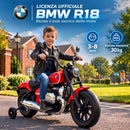 Moto Elettrica per Bambini 3-8 Anni 12 V BMW R18 125x62x83 cm con Batteria al Litio e Rotelle Rimovibili in PP Rossa      