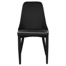 Set 4 Sedie 47x45x46 cm in Similpelle da Interno Nero