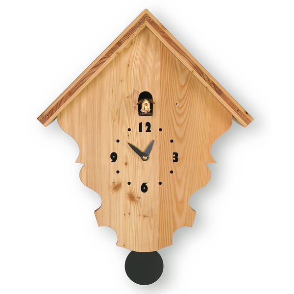 Horloge coucou murale 39x34x12 cm Pirondini Italia Naturel 801 Mélèze sconto