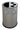 Pattumiera a Bidone per Raccolta Differenziata Ø45x72 cm 3 Scomparti Tubolari e 1 Scomparto da 50 L in Acciaio Inox Satinato