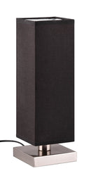 Lampada da Tavolo da Interno Attacco E14 in Metallo Nichel Satinato 