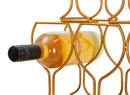 Porta Bottiglie Glass 6 Posti 31x12,7x53 cm in Ferro Oro