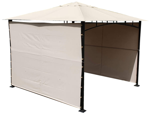 Tonnelle de jardin en acier 3x3m avec toile polyester écru Kraus online