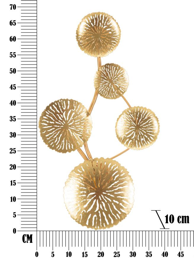 Lampada da Muro Dishi New 68,5x10x38 cm in Ferro 