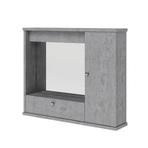 Miroir de salle de bain avec porte et abattant en béton acquista